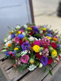 Vibrant traditional round wreath